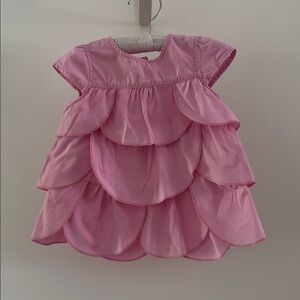 Pink Layered Baby Dress, 3-6 months